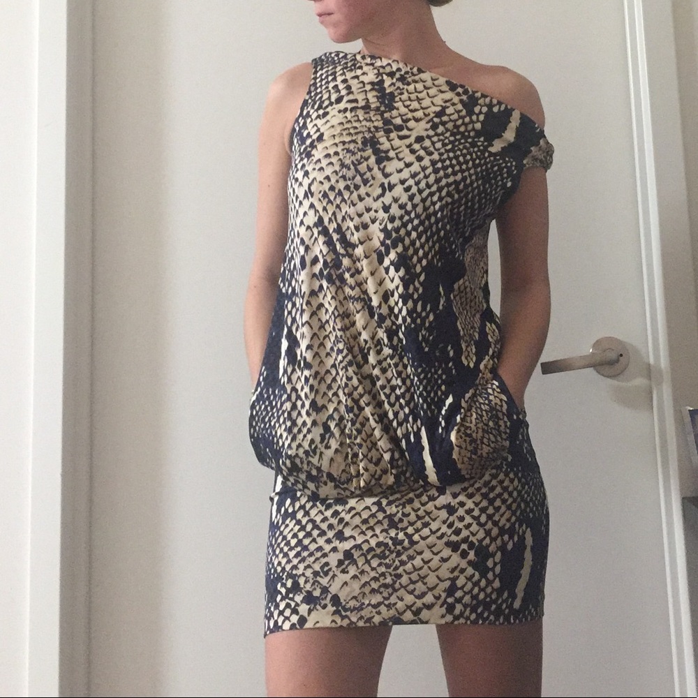 Diane von Furstenberg DVF snake skin dress